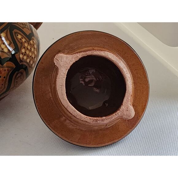 Teapot-Tunisian-Le Souk-Hand Painted-Mosaic Design-Holds 3 Cups - Picture 6 of 11